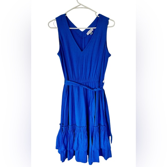 Calvin Klein Dresses & Skirts - Calvin Klein Women’s Fit & Flare Summer Dress Cobalt Blue With Waist Tie size 6